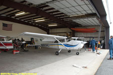 coming out of the maintenance hangar